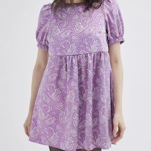 NWT🌟 Urban Renewal Parties Remnants Corah Jacquard Babydoll Mini Dress Size XS